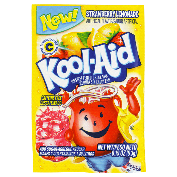 Kool-Aid Unsweetened 2QT Strawberry Lemonade Drink