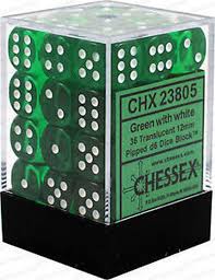 Green/White translucent 36D6