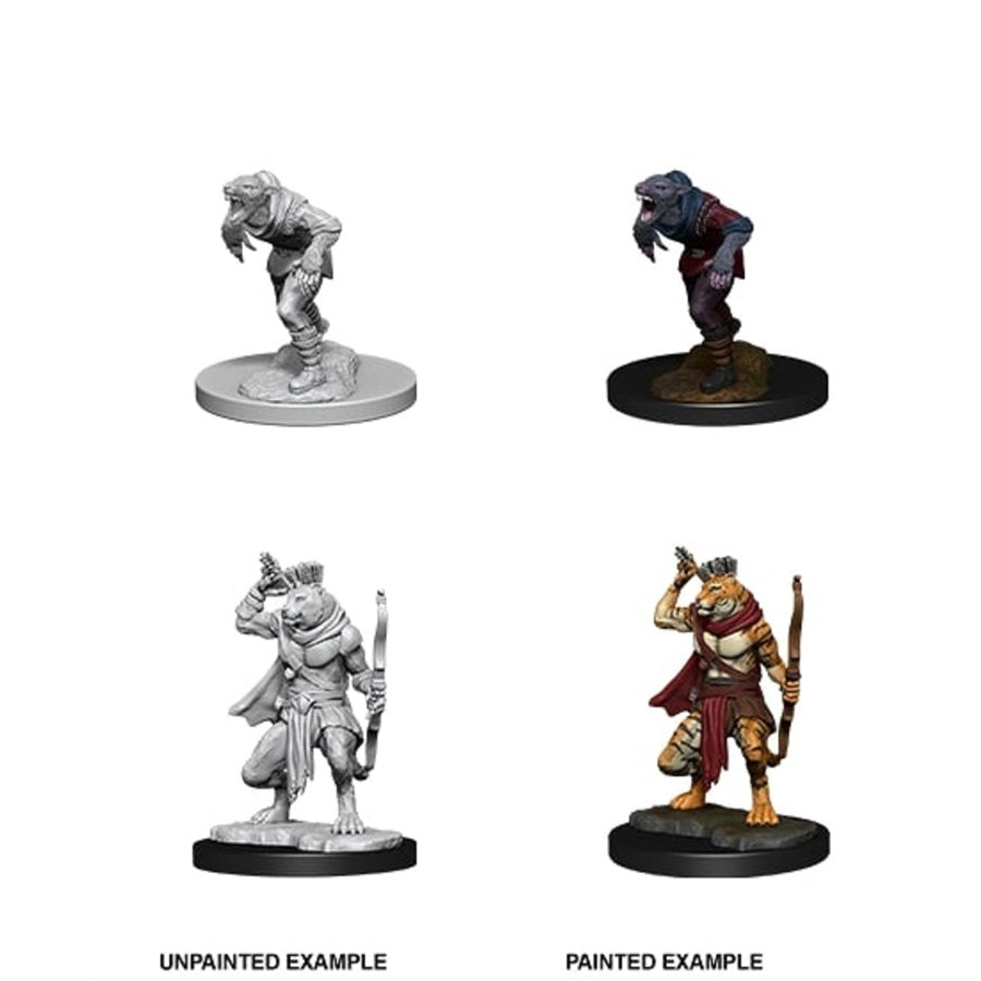 D&D Nolzurs Marvelous Unpainted Miniature Wave 11: Wererat & Weretiger