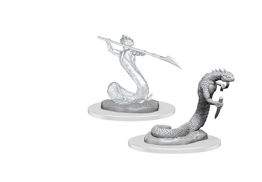 Critical Role Unpainted Miniatures Wave 4: Serpent Folk and Serpent Folk Ghost