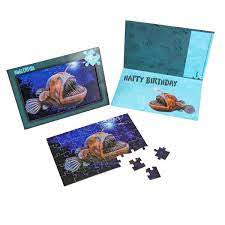 Angler Fish Jigsaw Birthday Card