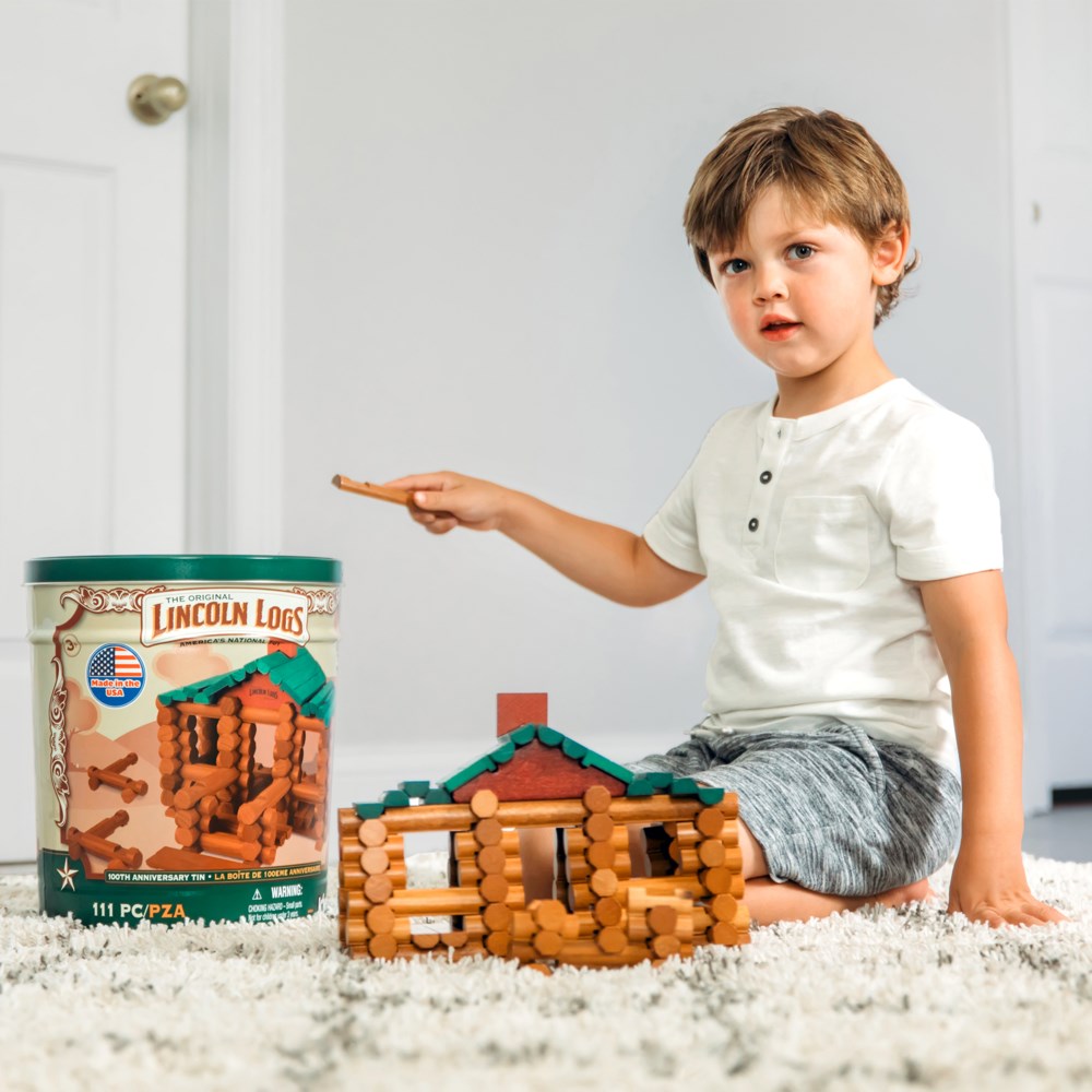 Lincoln Logs 100th Anniversary Tin